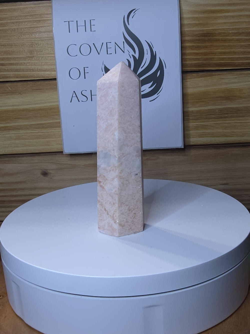 UV reactive Pink Opal tower!